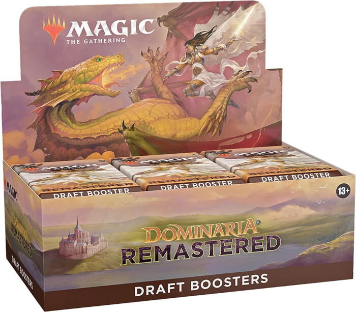 Dominaria Remastered Draft Booster indeholder 36 Magic: the Gathering boostere