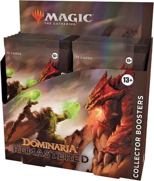 Dominaria Remastered Collector Booster indeholder 12 Magic: the Gathering boostere