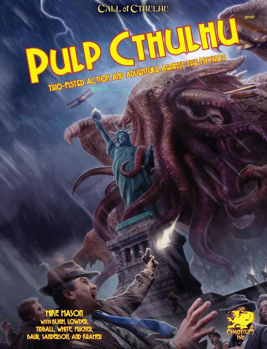 Pulp Cthulhu gør det muligt at spille Call of Cthulhu med mere hårdtslående helte, der kan tage kampen op mod monstrene