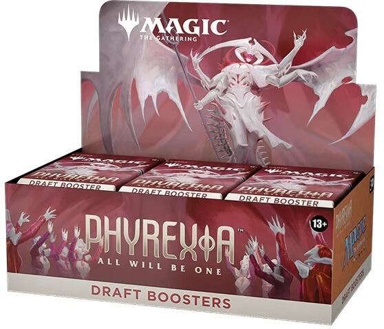 Magic the Gathering: Phyrexia All Will Be One Display indeholder 36 booster pakker med 15 magic kort i hver pakke.