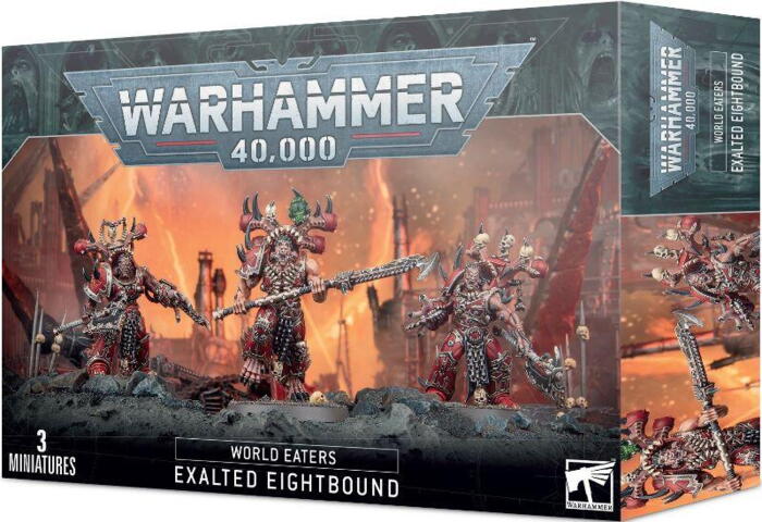 Exalted Eightbound er Khorne-besatte krigere fra World Eaters i Warhammer 40.000
