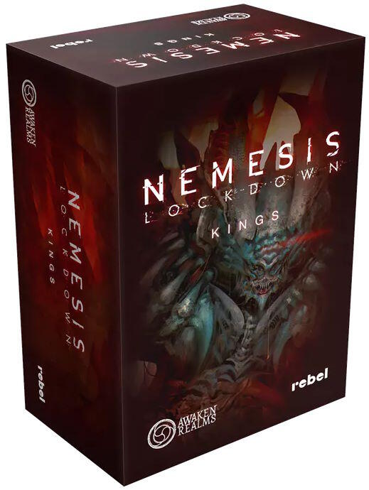 Nemesis: Lockdown – Kings indeholder to miniaturer af hankøns udgaver af de to alien queens fra brætspillet