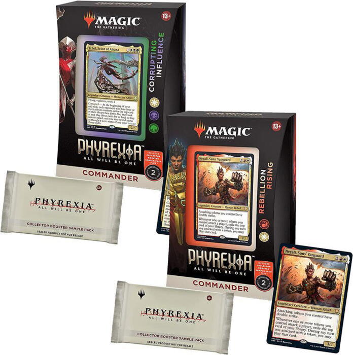 Phyrexia: All Will Be One Commander Deck giver dig valget mellem to forskellige Magic: The Gathering commander dæk