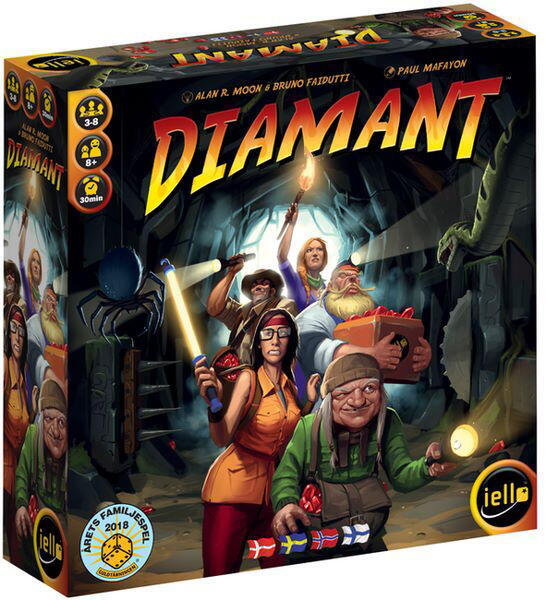 Diamant (Nordisk) er et push-your-luck brætspil for 3-8 spillere
