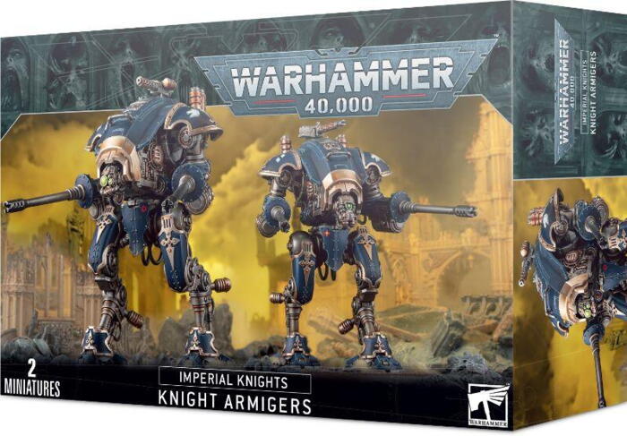 Knight Armigers kan bygges som en række forskellige enheder til Warhammer 40.000