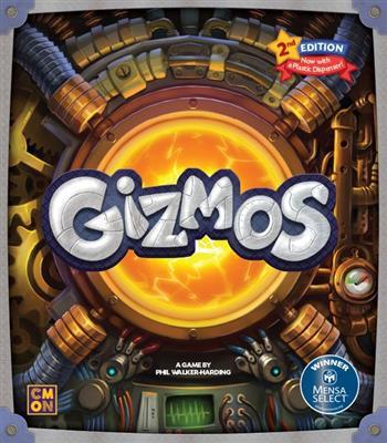 Gizmos (2nd Edition) kommer med en plastik dispenser, i modsætning til den originale udgave af brætspillet
