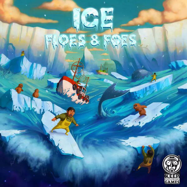Ice Floes & Foes er et hurtigt brætspil, der kan spilles af hele familien
