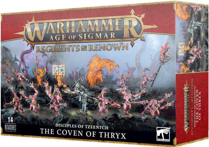 Regiments of Renown: The Coven of Thryx kan bruges med enhver Chaos hær i Warhammer Age of Sigmar