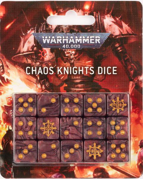 Chaos Knights Dice Set passer perfekt til denne Warhammer 40.000 fraktion