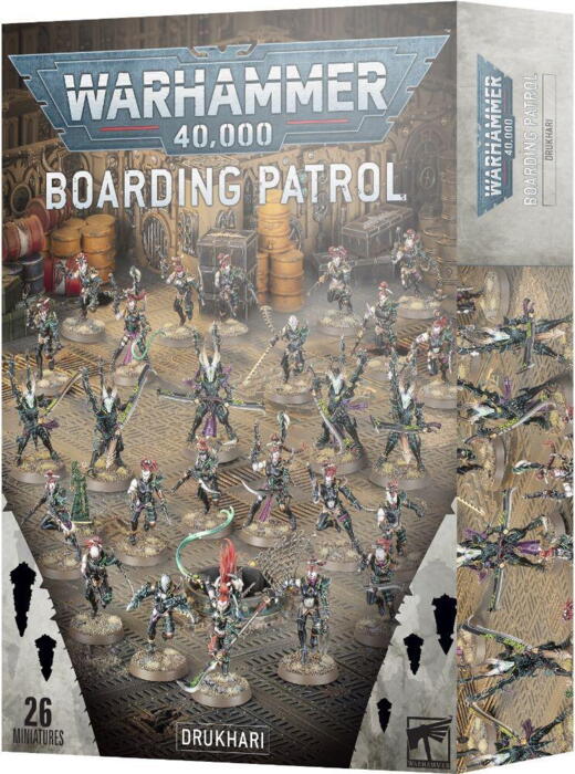 Boarding Patrol: Drukhari giver en gruppe modeller fra denne fraktion der er velegnet til Boarding Action spil i Warhammer 40.000
