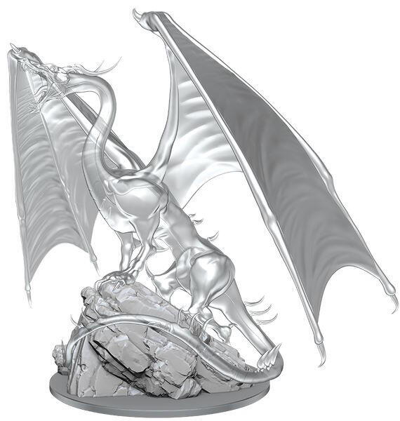 Young Emerald Dragon er en figur fra Nolzurs Marvelous Miniatures lavet primært af gennemsigtigt plast