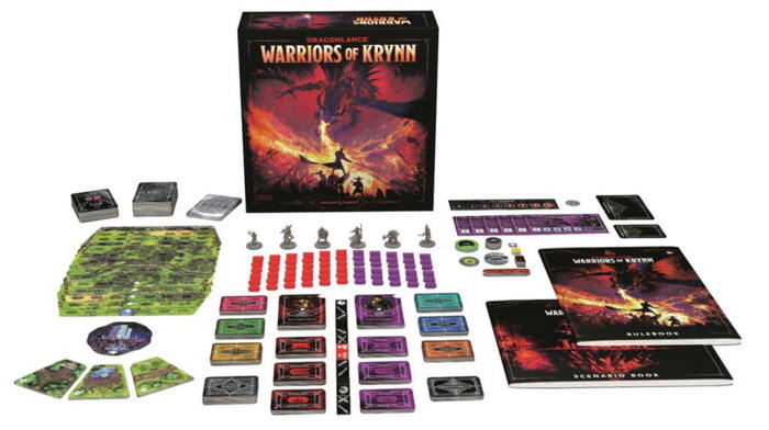 Dragonlance: Warriors of Krynn er et brætspil der kan spilles sammen med D&D rollespillet