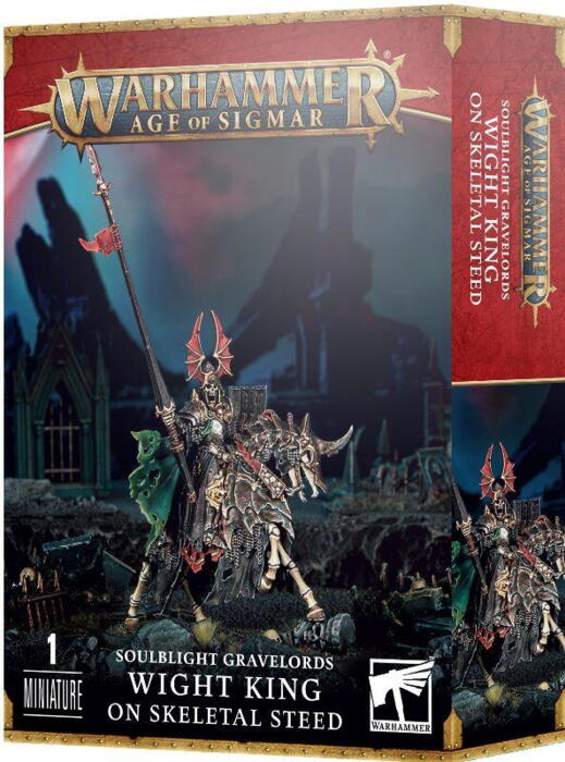 Wight King on Skeletal Steed er en udød leder i Warhammer Age of Sigmar fraktionen Soulblight Gravelords