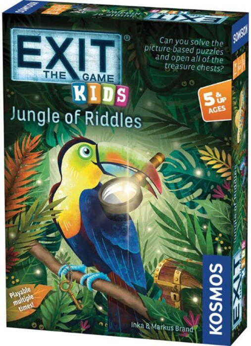 Exit Kids: The Jungle of Riddles er en sprogneutral udgave af dette spil, lavet specielt til børn