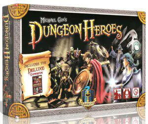 Michael Coe's Dungeon Heroes er en tile-laying dungeon crawl brætspil for 2 spillere. Kommer med 2 udvidelser