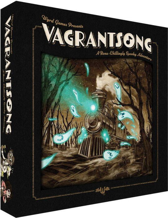 Vagrantsong er et kooperativt brætspil, hvor man spiller som vagabonder fanget på et spøgelsestog