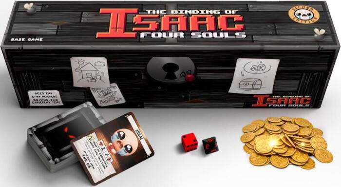 The Binding of Isaac: Four Souls (Second Edition) er baseret på det populære computerspil The Binding of Isaac