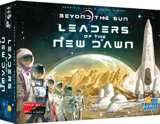 Beyond the Sun: Leaders of the New Dawn er en brætspils udvidelse centreret om at finde ledere til dit interstellare imperie