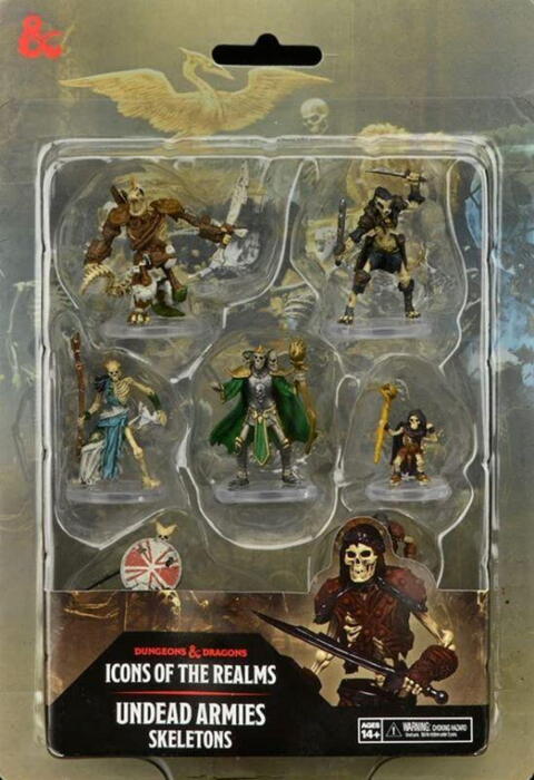 Undead Armies - Skeletons fra D&D Icons of the Realms indeholder et udvalg af forskellige skelet-fjender til dine rollespil