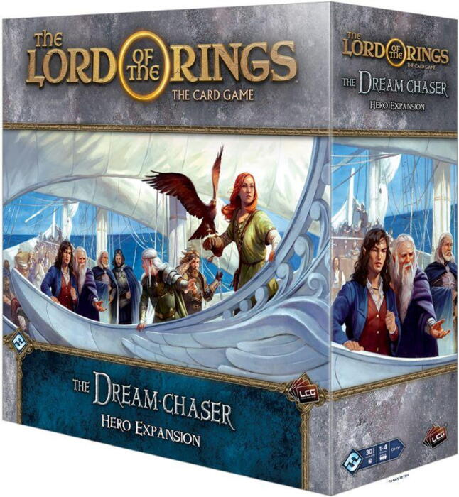 The Dream-Chaser Hero Expansion indeholder kort til 8 spillerhelte til kortspillet The Lord of the Rings: The Card Game