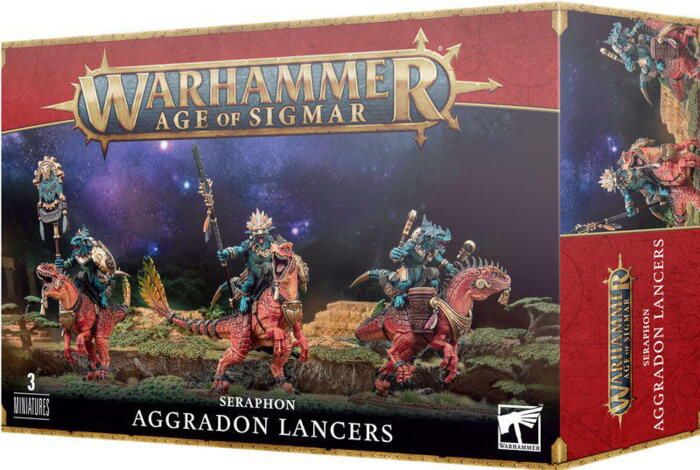 Aggradon Lancers er en brutal kavaleri enhed til Seraphons i Warhammer Age of Sigmar