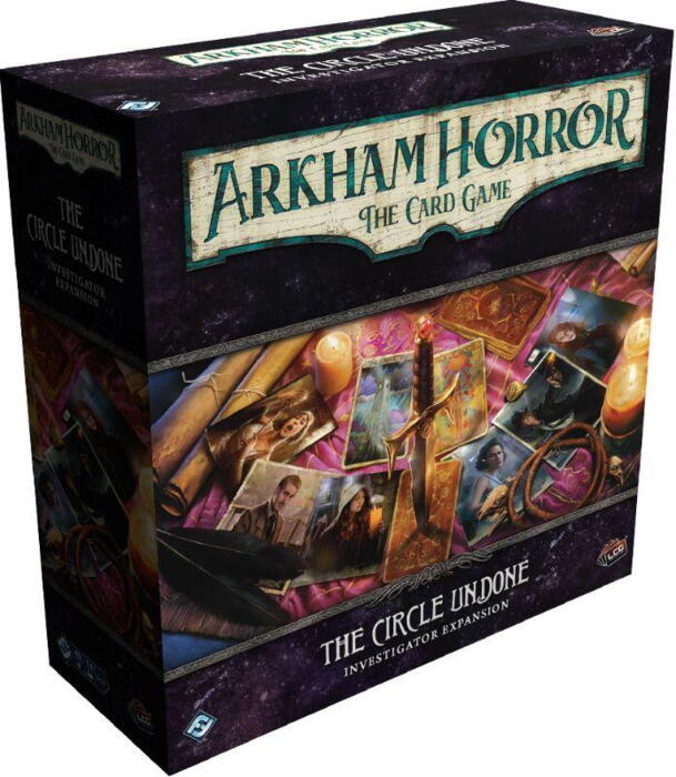 The Circle Undone: Investigator Expansion indeholder nye investigators og opgraderingskort til kortspillet Arkham Horror