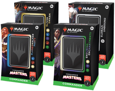 Vælg mellem 4 forskellige Commander Masters Commander Deck til Magic: The Gathering