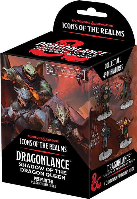 Dragonlance: Shadow of the Dragon Queen Booster Brick indeholder en række af de mindre figurer til D&D kampagnen af samme navn