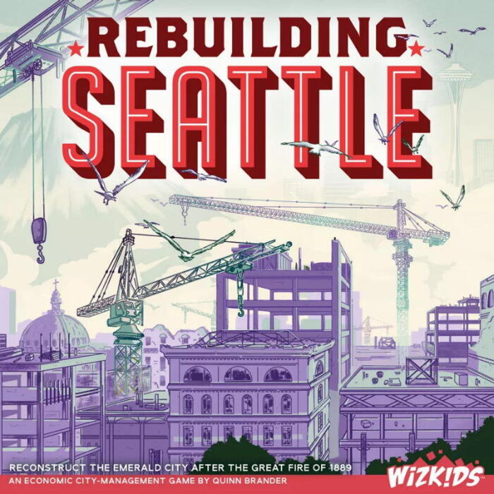 Rebuilding Seattle er et brætspil, hvor man skal genopbygge Seattles centrum, efter det er brændt ned
