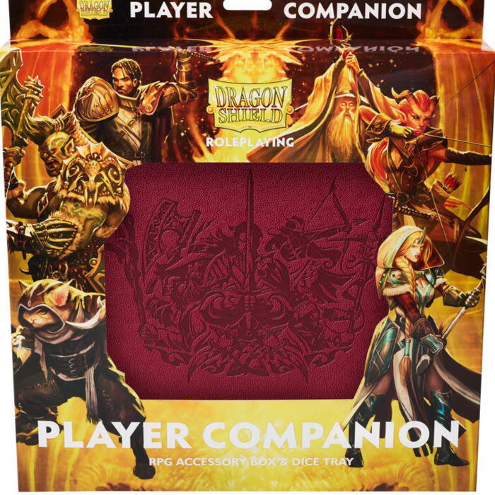 Dragon Shield RPG Player Companion i Blood Red til de mere drabelige spillere