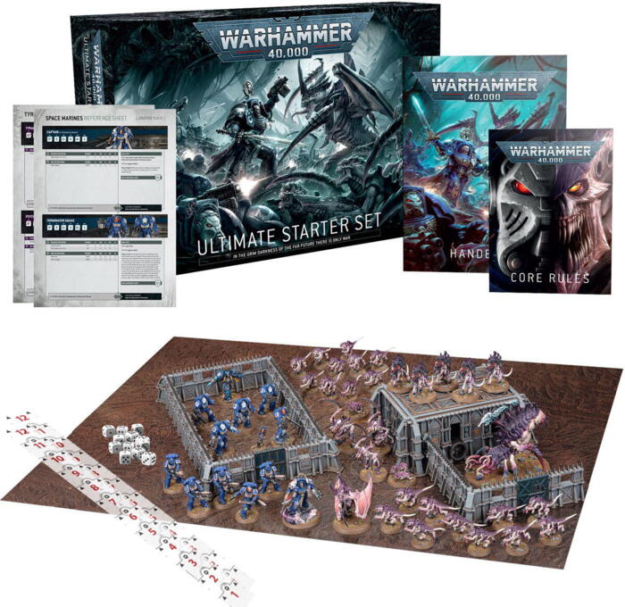 Warhammer 40.000 Ultimate Starter Set indeholder alt, hvad man skal bruge for at komme i gang med dette sci-fi figurspil