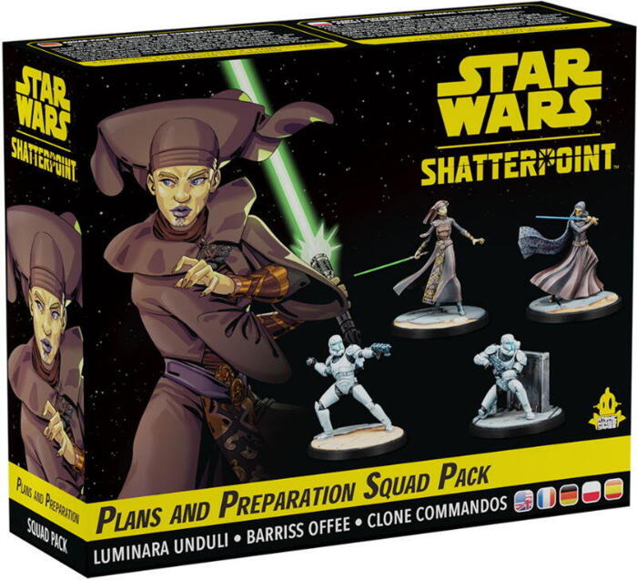 Star Wars: Shatterpoint - Plans and Preparation Squad Pack er et nyt sæt figurer og karakterer til figurspillet Star Wars: Shatterpoint