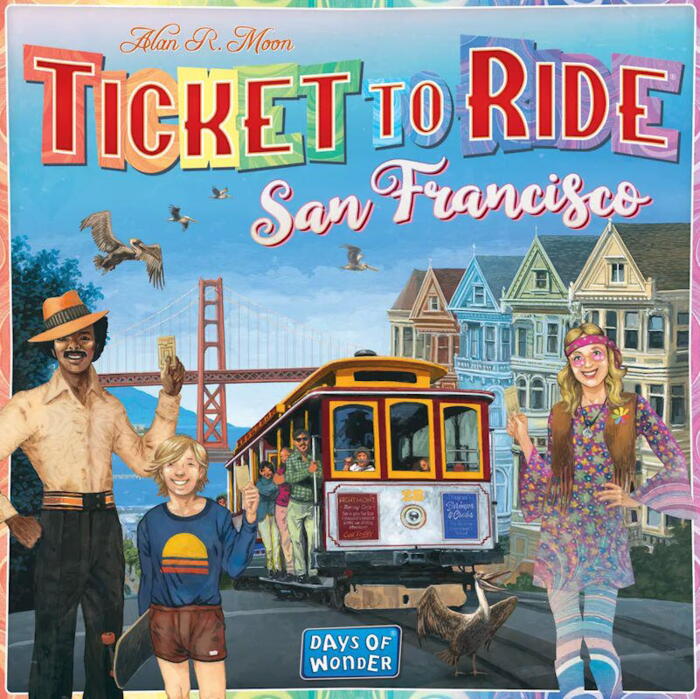 Ticket to Ride: San Francisco er en af de mindre udgaver af dette klassiske brætspil