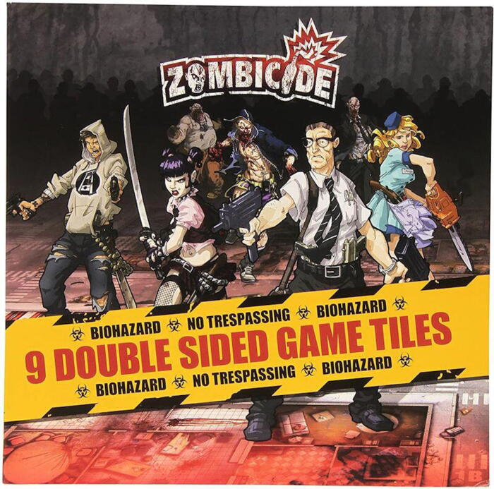 Zombicide: 9 Double Sided Game Tiles giver dig mulighed for at bygge kæmpe scenarier