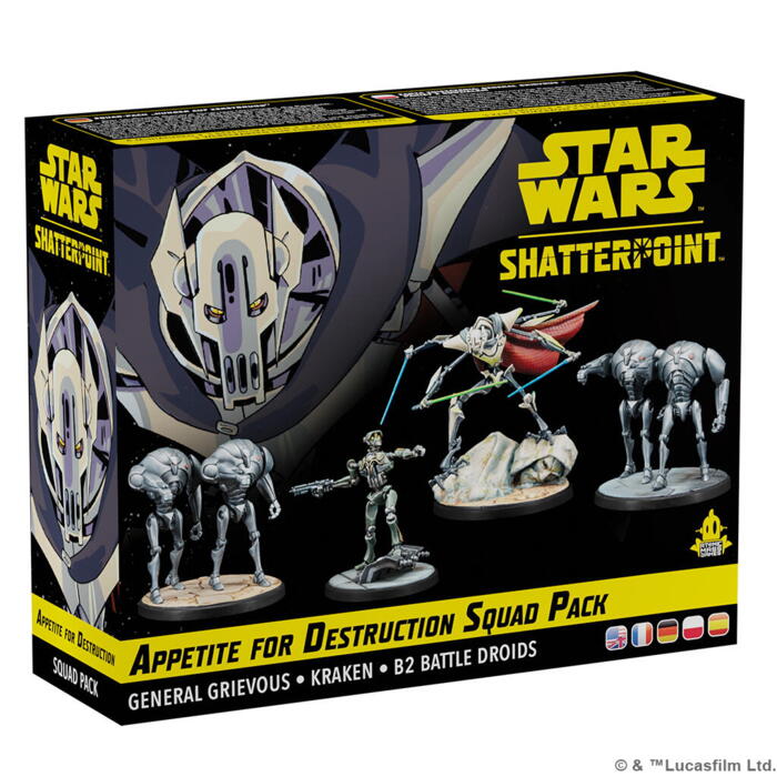 Appetite for Destruction Squad Pack til Star Wars: Shatterpoint indeholder bl.a. General Grievous