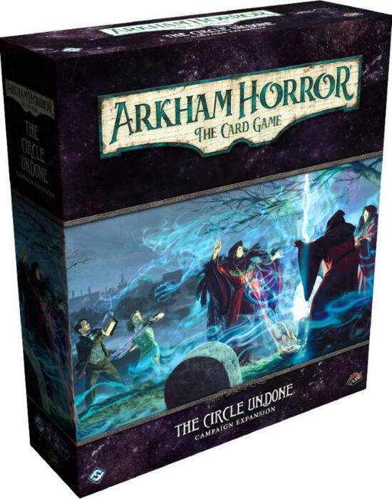 The Circle Undone Campaign Expansion indeholder kampagnen fra den fjerde cyklus af kortspillet Arkham Horror