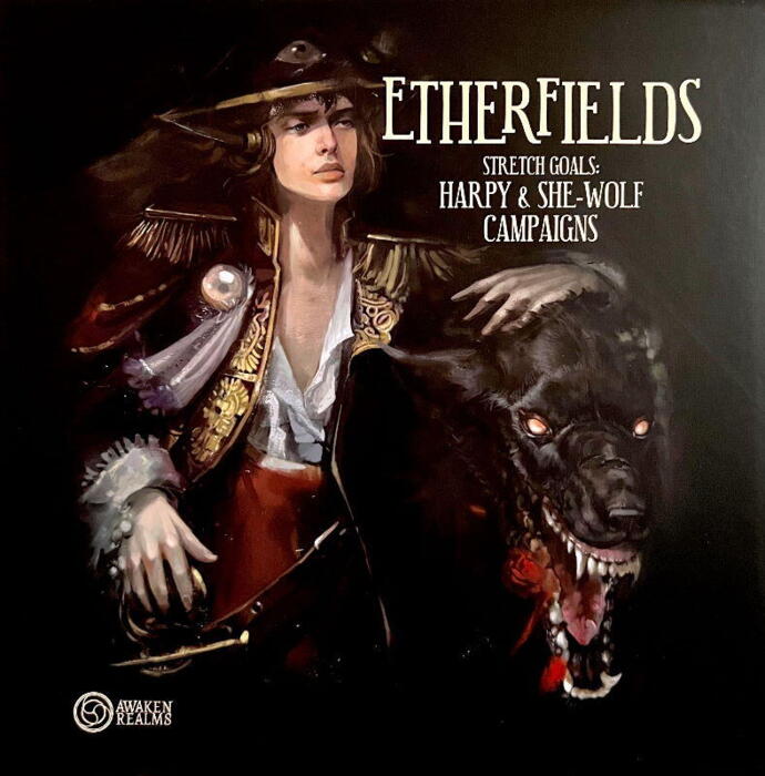 Etherfields: Stretch Goals – Harpy & She-Wolf Campaigns tilføjer 50 timers spilletid til brætspillet