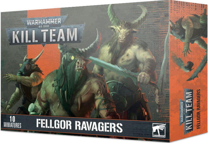 Fellgor Ravagers er abhuman beastmen der både kan bruges til Kill Team og Warhammer 40.000