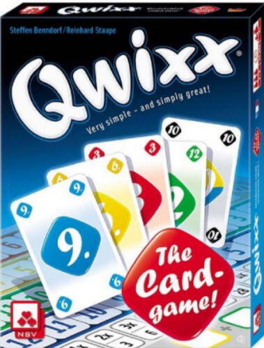 Qwixx: The Card Game bruger kort i stedet for terninger, men er ellers som det normale Qwixx
