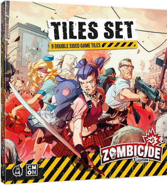 Zombicide (2nd Edition): Tiles Set giver dig mulighed for at bygge kæmpe scenarier i dette brætspil