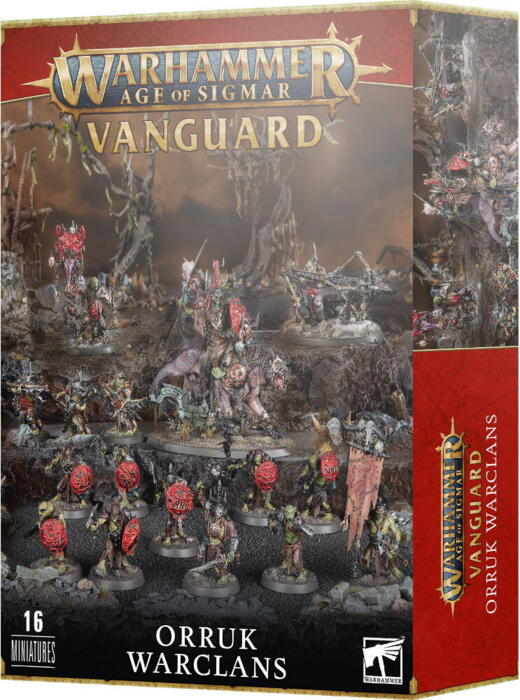 Vanguard: Orruk Warclans indeholder nok miniaturer til at starte en ny Warhammer Age of Sigmar hær
