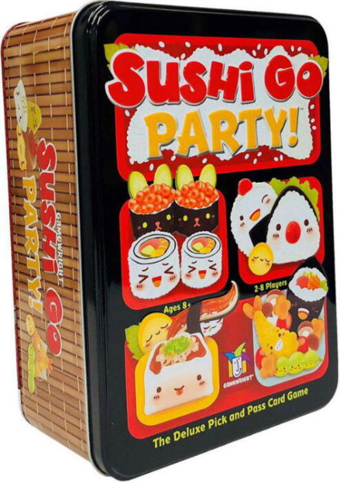 Sushi Go Party! udvider det originale drafting kortspil med nye retter, der giver dig muligheder for at vælge fra en helt menu