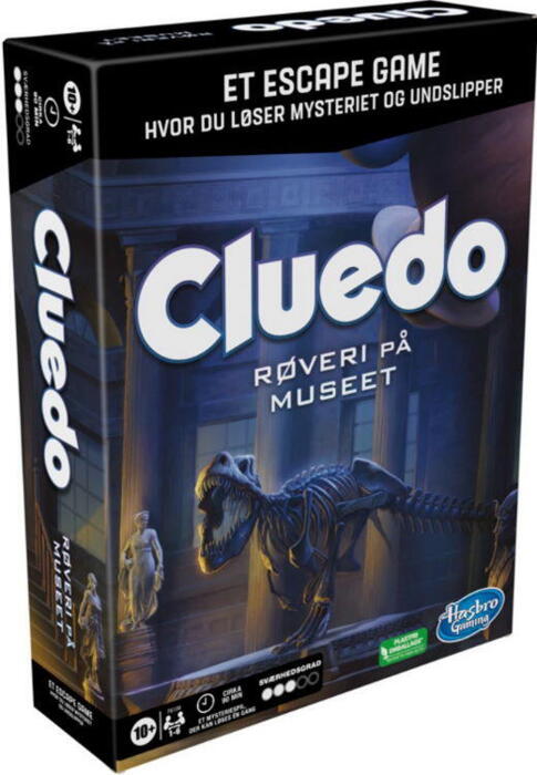 I Cluedo Escape: Røveri på Museet skal spillerene bryde ind på et Museem, men der er en forrædder i blandt dem!