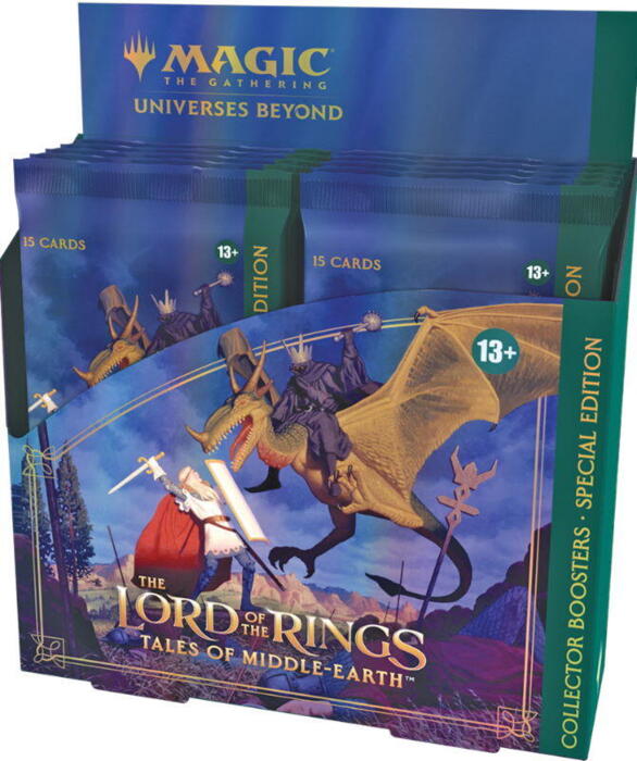 The Lord of The Rings: Tales of Middle-Earth Special Edition Collector Booster Display indeholder en helt ny type foil-behandling