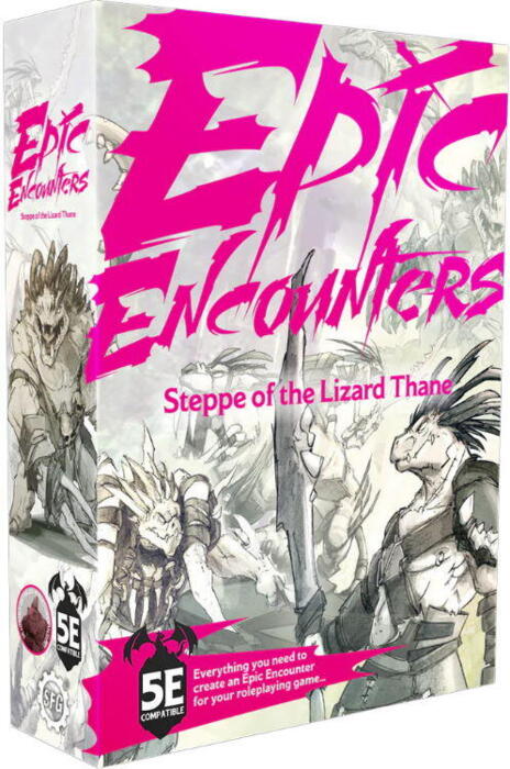 Steppe of the Lizard Thane fra Epic Encounters indeholder hvad du skal bruge for at lave et spændende encounter med Lizard Folk