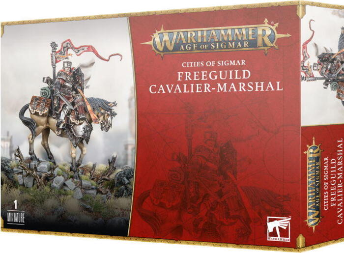 Freeguild Cavalier-Marshal leder de frie tropper i krig i Warhammer Age of Sigmar