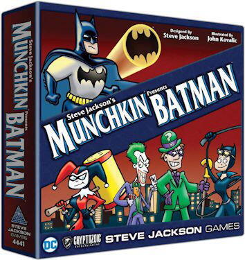 Spil med heltene og skurkene fra Batmans univers i Munchkin format