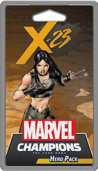 Denne pakke tilføjer 40 X-23 tematiseret kort til Marvel Champions. X-23 er en klon af Wolverine, som blev skabt at være et dødbringende våben.