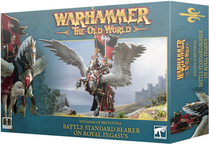Battle Standard Bearer on Royal Pegasus er en majæstisk hærfører i Warhammer: the Old World