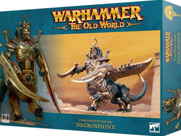 Necrosphinx kan alternativt bygges som en Khemrian Warsphinx til Warhammer: the Old World